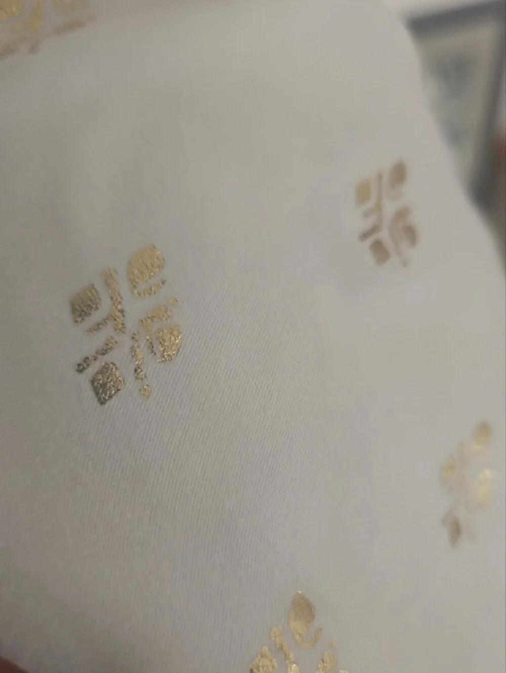 Xhileration-White Gold Accent Reversible Alternative Comforter